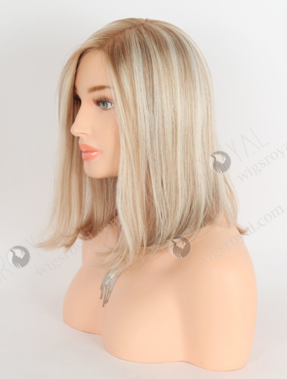 Bob Straight Brown Highlight Color Natural Looking Parting Lace Wig WR-ST-059-26301