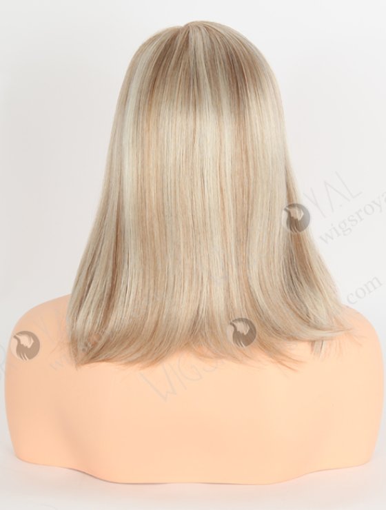 Bob Straight Brown Highlight Color Natural Looking Parting Lace Wig WR-ST-059-26302
