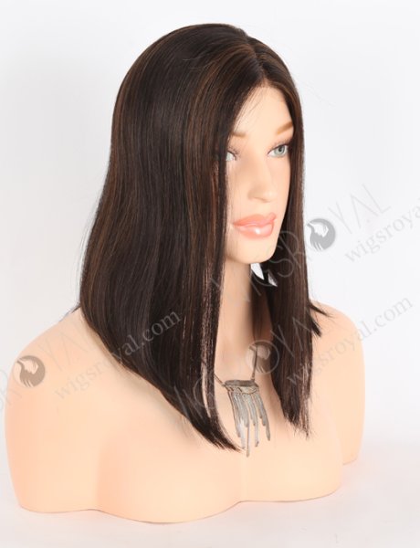 Dark Brown Bob Straight Human Hair Glueless Wig For Beginners WR-GL-074