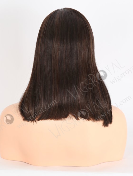 Dark Brown Bob Straight Human Hair Glueless Wig For Beginners WR-GL-074-26312