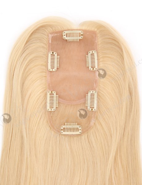 Light Volume Topper With Blonde Color Silky Straight For Thinning Hair WR-TC-091