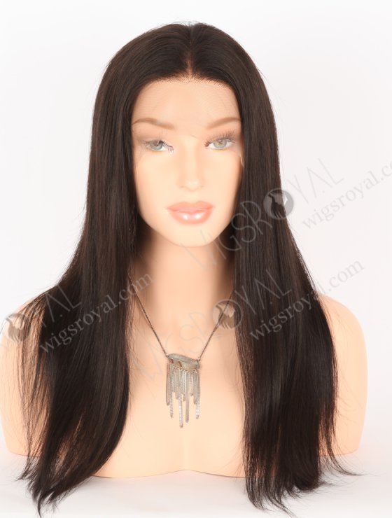 In Stock Brazilian Virgin Hair 18" Straight Natural Color Full Lace Wig FLW-04046-26395