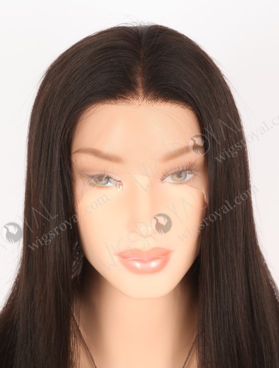In Stock Brazilian Virgin Hair 18" Straight Natural Color Full Lace Wig FLW-04046-26396