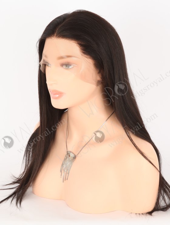 In Stock Brazilian Virgin Hair 18" Straight Natural Color Full Lace Wig FLW-04046-26401