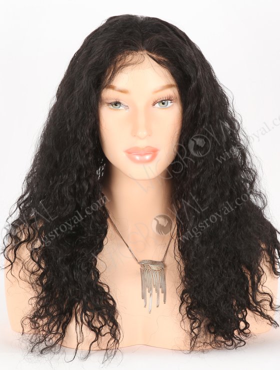 In Stock Indian Remy Hair 20" Spanish Wave 1# Color Full Lace Wig FLW-01574