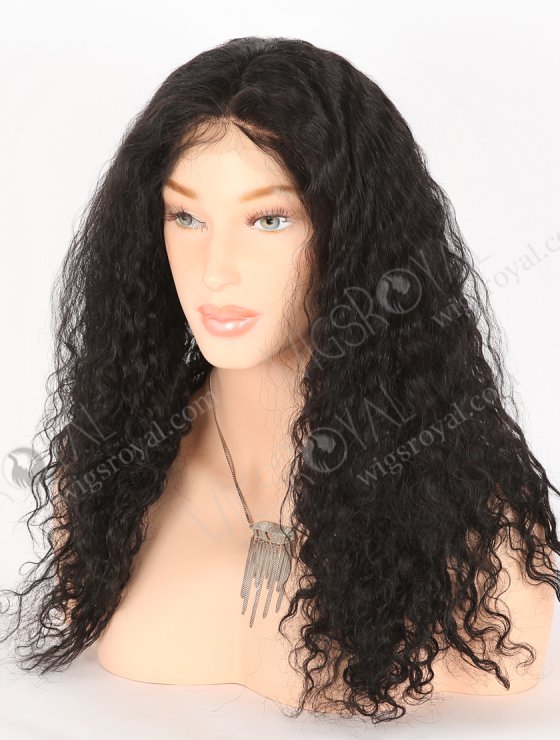 In Stock Indian Remy Hair 20" Spanish Wave 1# Color Full Lace Wig FLW-01574-26356