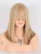 All One Length Fine European Human Hair Lace Front Wigs With Bangs WR-CLF-057