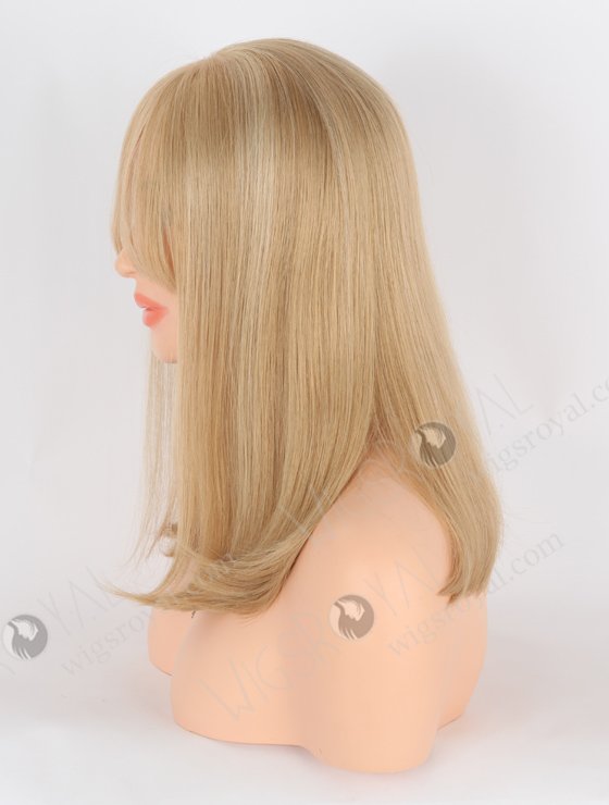 All One Length Fine European Human Hair Lace Front Wigs With Bangs WR-CLF-057-26414