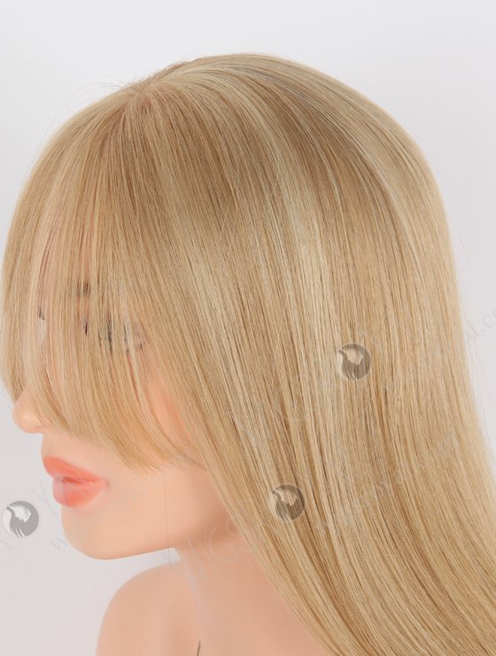 All One Length Fine European Human Hair Lace Front Wigs With Bangs WR-CLF-057-26416
