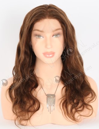 In Stock Indian Remy Hair 18" Body Wave 4/30# Highlights Color Full Lace Wig FLW-01893