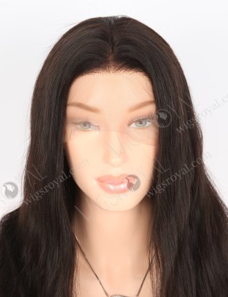 In Stock Indian Remy Hair 18" Natural Straight Natural Color Full Lace Wig FLW-01336