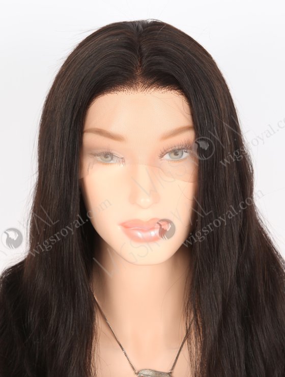 In Stock Indian Remy Hair 18" Natural Straight Natural Color Full Lace Wig FLW-01336-26542