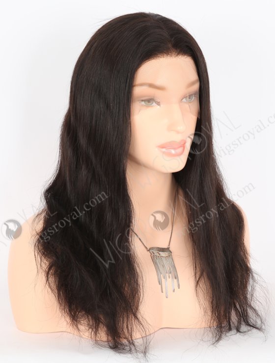 In Stock Indian Remy Hair 18" Natural Straight Natural Color Full Lace Wig FLW-01336-26543