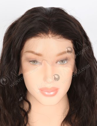In Stock Brazilian Virgin Hair 14" Natural Wave Natural Color Full Lace Wig FLW-04009