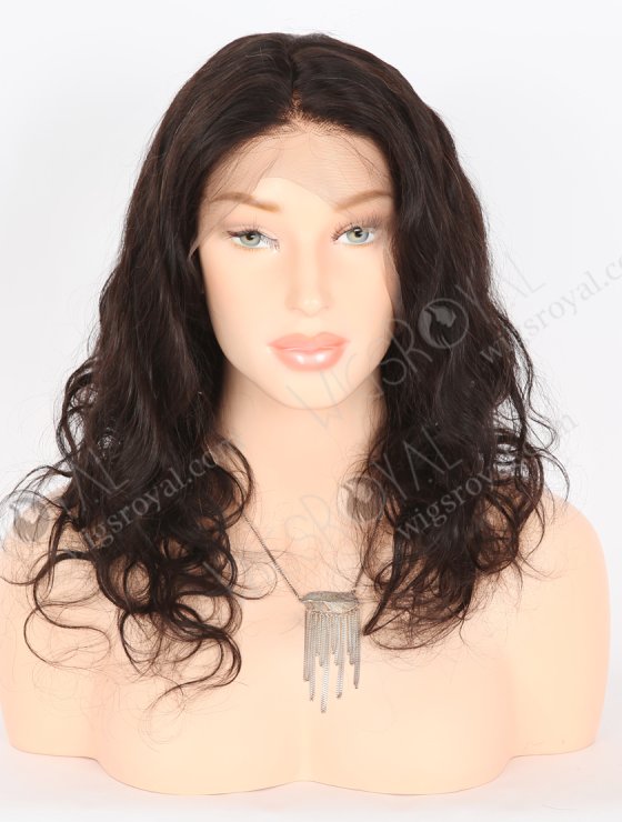 Stock Indian Remy Hair Full Lace Human Hair Wigs 16" Body Wave Natural Color FLW-01174