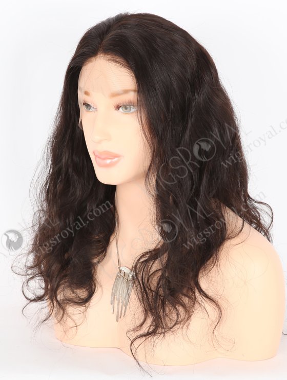 In Stock Brazilian Virgin Hair 18" Body Wave Natural Color Full Lace Wig FLW-04051-26591