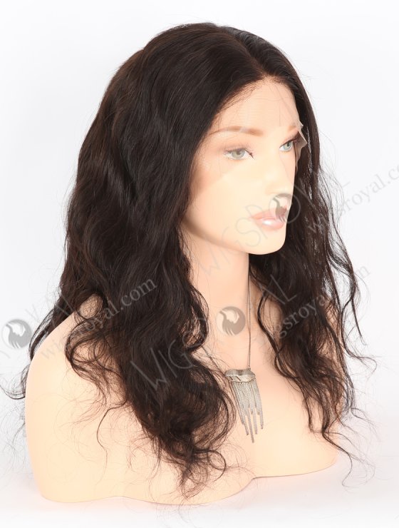 In Stock Brazilian Virgin Hair 18" Body Wave Natural Color Full Lace Wig FLW-04051-26593