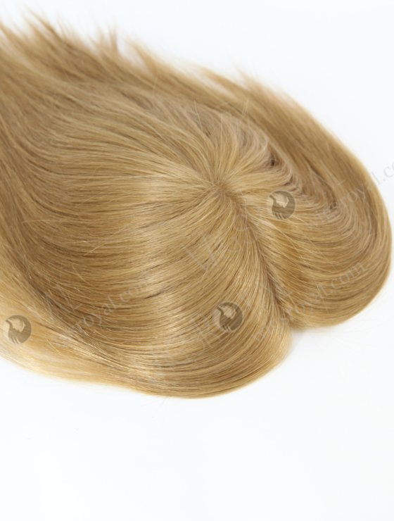 Short Style Natural Looking Hairline Mongolian Virgin Human Hair Mono Topper With PU WR-TC-092-26625