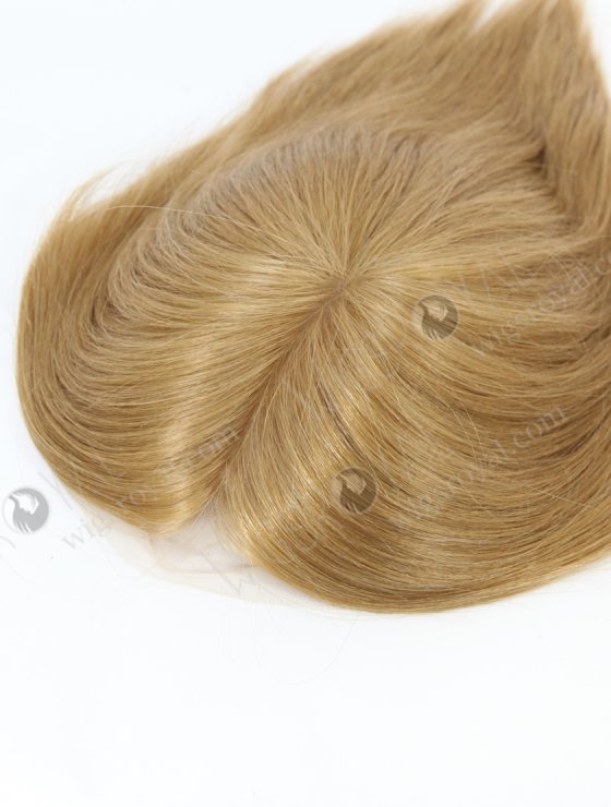 Short Style Natural Looking Hairline Mongolian Virgin Human Hair Mono Topper With PU WR-TC-092-26628