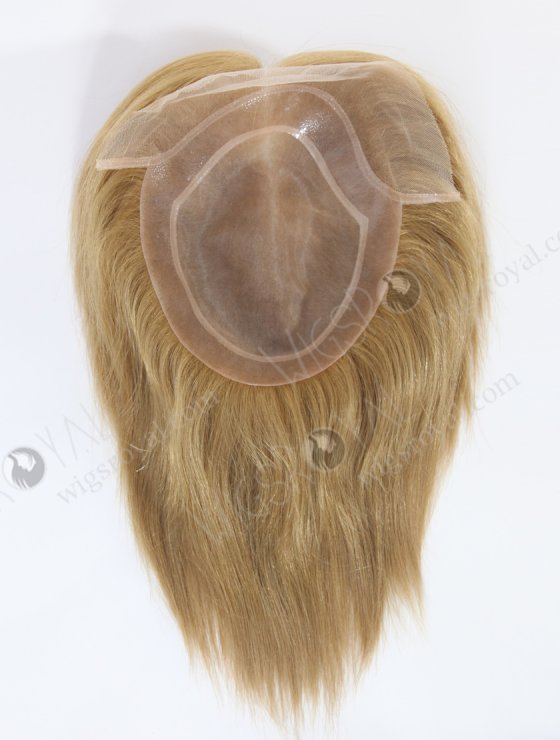 Short Style Natural Looking Hairline Mongolian Virgin Human Hair Mono Topper With PU WR-TC-092-26627