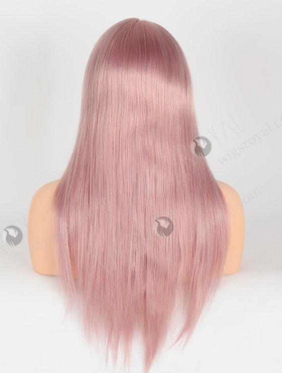 Light Pink Color Human Hair Silky Straight High Density Lace Front Wigs WR-CLF-058-26650