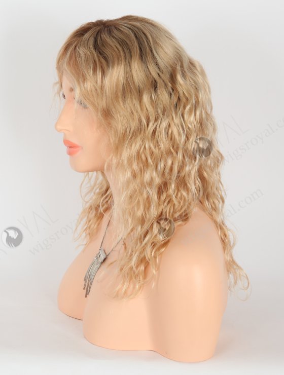 Unique Design Blonde Ombre Color Beauty Curly Lace Front Wig With High Density WR-CLF-059-26658