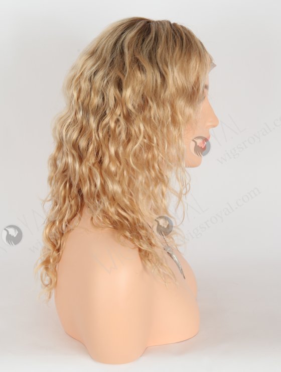 Unique Design Blonde Ombre Color Beauty Curly Lace Front Wig With High Density WR-CLF-059-26659
