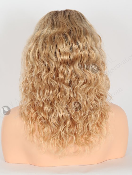 Unique Design Blonde Ombre Color Beauty Curly Lace Front Wig With High Density WR-CLF-059-26661