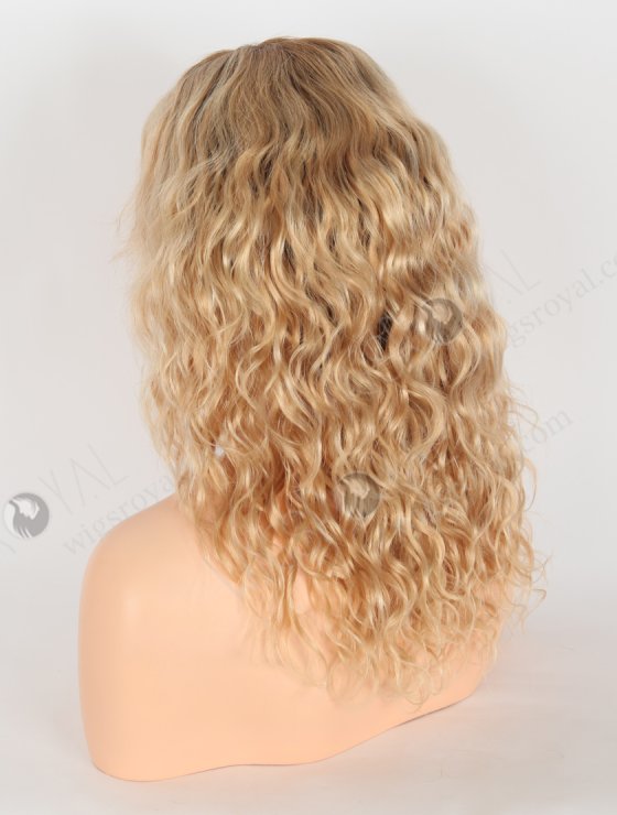 Unique Design Blonde Ombre Color Beauty Curly Lace Front Wig With High Density WR-CLF-059-26660