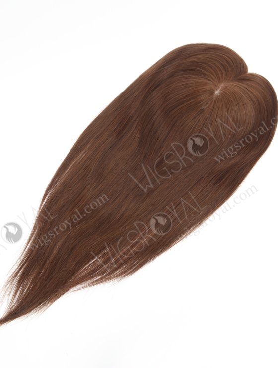 Clip In Crown Filler Hair Pieces 16" Chocolate Brown Premium Remy Human Hair Topper-053-26682