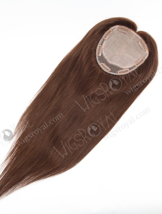 Clip In Crown Filler Hair Pieces 16" Chocolate Brown Premium Remy Human Hair Topper-053-26689