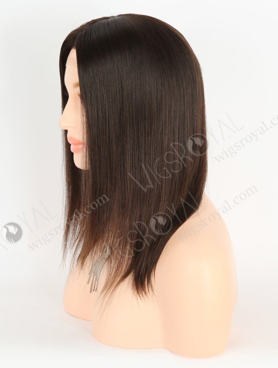 Best Wigs for Chemo Patients | 12 Inch Natural Brown Color Natural Looking Lace Front Silk Top Glueless Gripper Wigs GRP-08102-26707