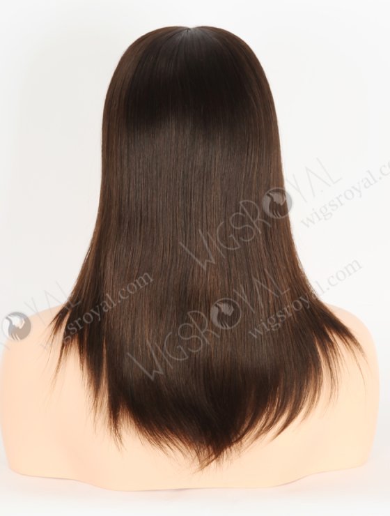 Best Wigs for Chemo Patients | 12 Inch Natural Brown Color Natural Looking Lace Front Silk Top Glueless Gripper Wigs GRP-08102-26710