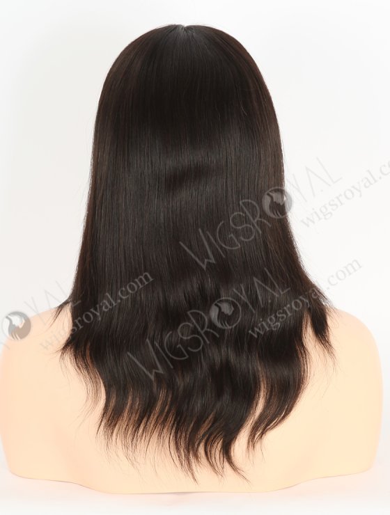 High quality Human Hair Wigs for Bald Women | 12 Inch Natural Black Natural Scalp Silk Top Gripper Wig GRP-08101-26700