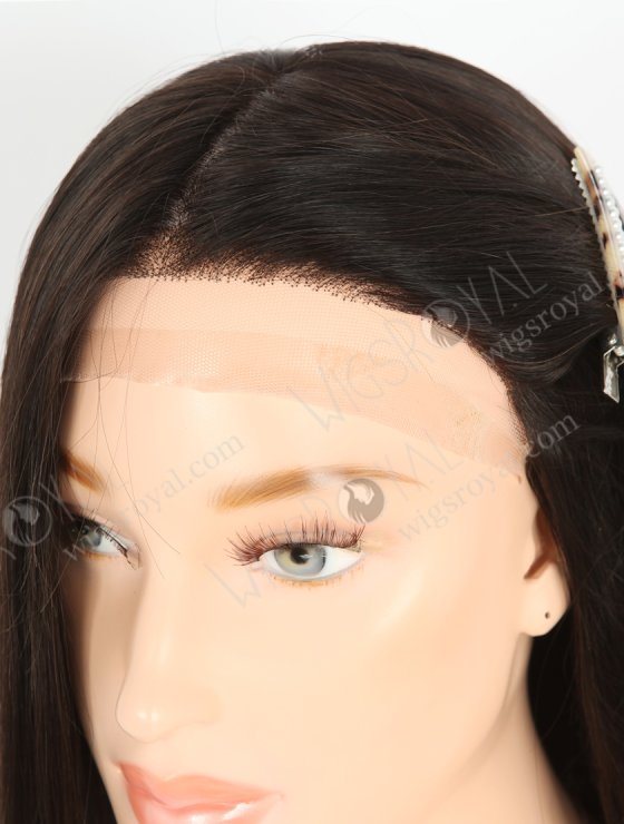 High quality Human Hair Wigs for Bald Women | 12 Inch Natural Black Natural Scalp Silk Top Gripper Wig GRP-08101-26701