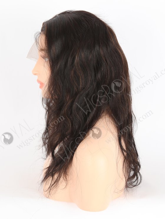 In Stock Indian Remy Hair 14" Body Wave 1b/4# Highlights Color Full Lace Wig FLW-01897-26807