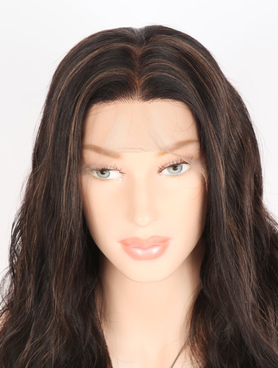 In Stock Indian Remy Hair 18" Body Wave 1b/4# Highlights Full Lace Wig FLW-01533-26813