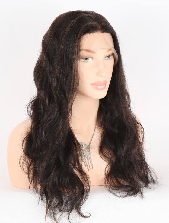 In Stock Indian Remy Hair 18" Body Wave 1b/4# Highlights Full Lace Wig FLW-01533-26815