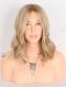 Beautiful Slight Wavy Shoulder Length Wigs Brown and Blonde Highlights Color GRD-08022