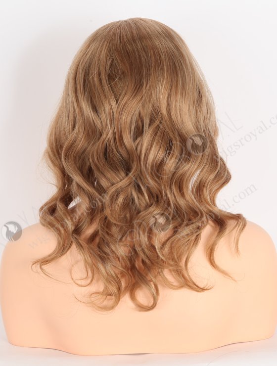 In Stock Brazilian Virgin Hair 12" Beach Wave 30#/27# Evenly Blended Color Lace Front Wig MLF-04034-26864