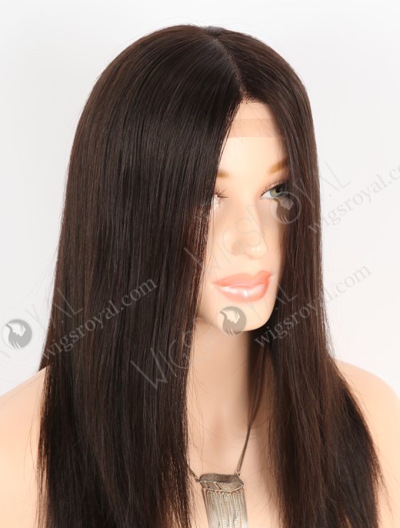 In Stock European Virgin Hair 14" All One Length Straight 2# Color Silk Top Gripper Wig GRP-08104-26892