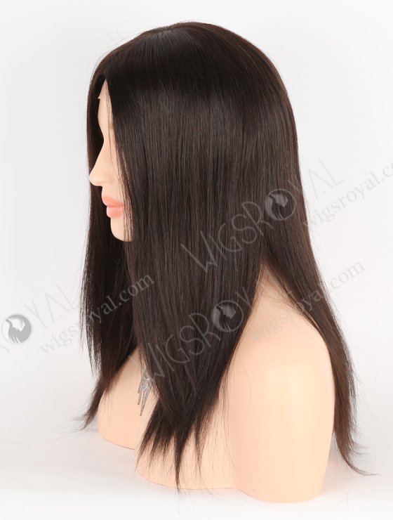 In Stock European Virgin Hair 14" All One Length Straight 2# Color Silk Top Gripper Wig GRP-08104-26894