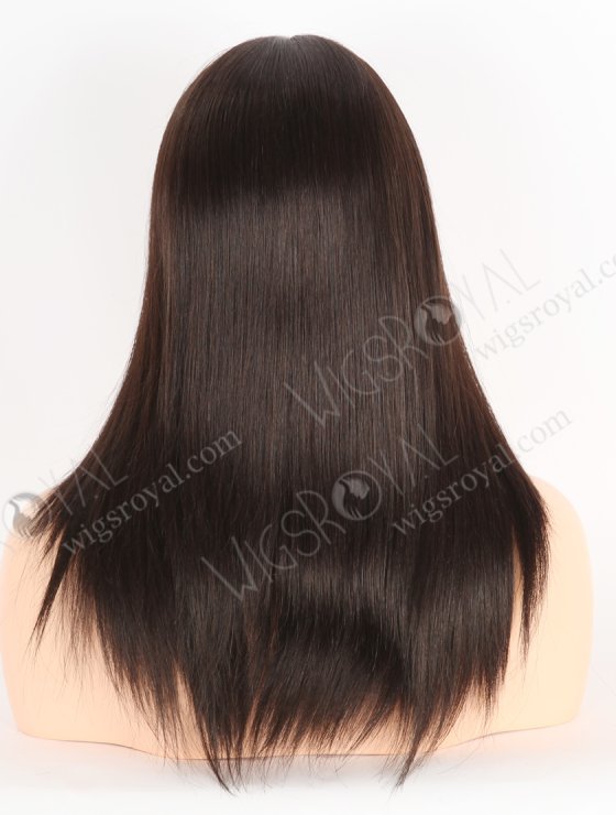 In Stock European Virgin Hair 14" All One Length Straight 2# Color Silk Top Gripper Wig GRP-08104-26897