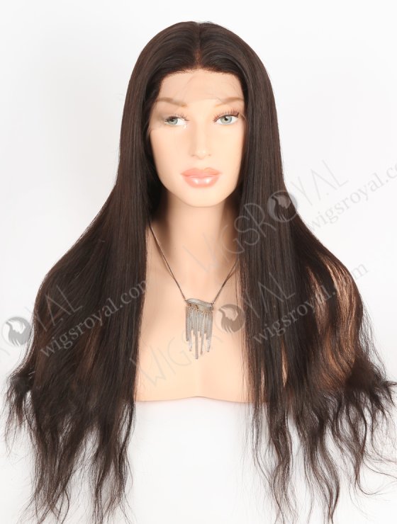 In Stock Brazilian Virgin Hair 22" Straight Natural Color Full Lace Wig FLW-04272-26845