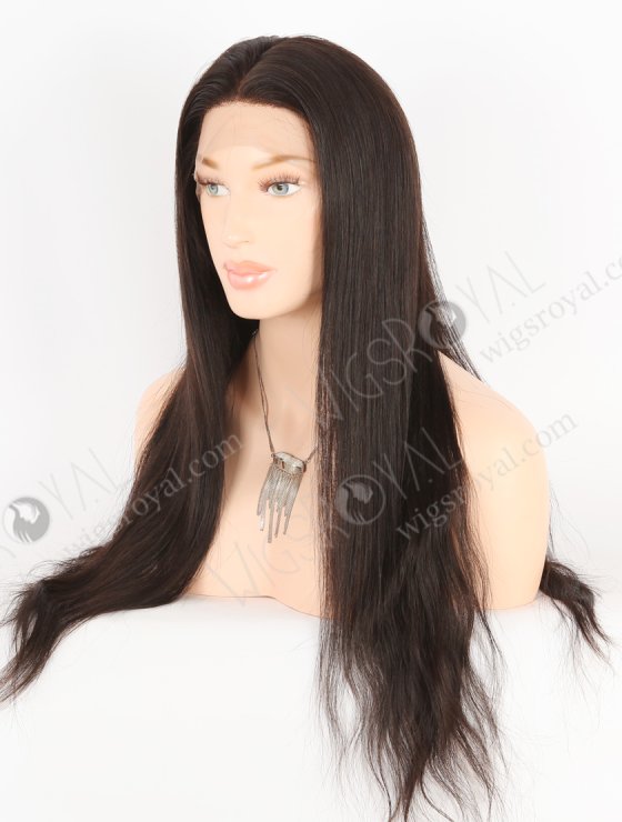 In Stock Brazilian Virgin Hair 22" Straight Natural Color Full Lace Wig FLW-04272-26852