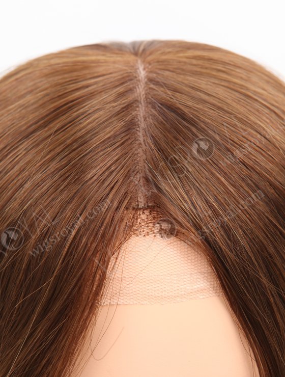 In Stock European Virgin Hair 16" All One Length Straight 4# Color Silk Top Gripper Wig GRP-08105-26826