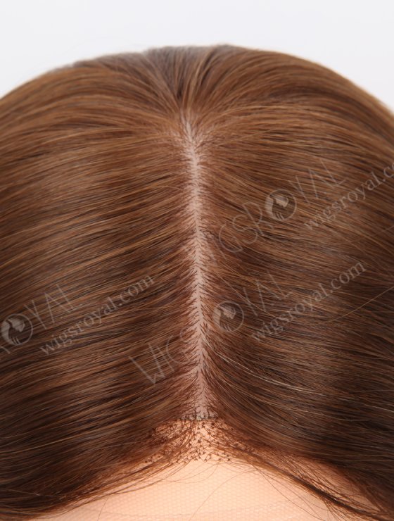 In Stock European Virgin Hair 16" All One Length Straight 4# Color Silk Top Gripper Wig GRP-08105-26827