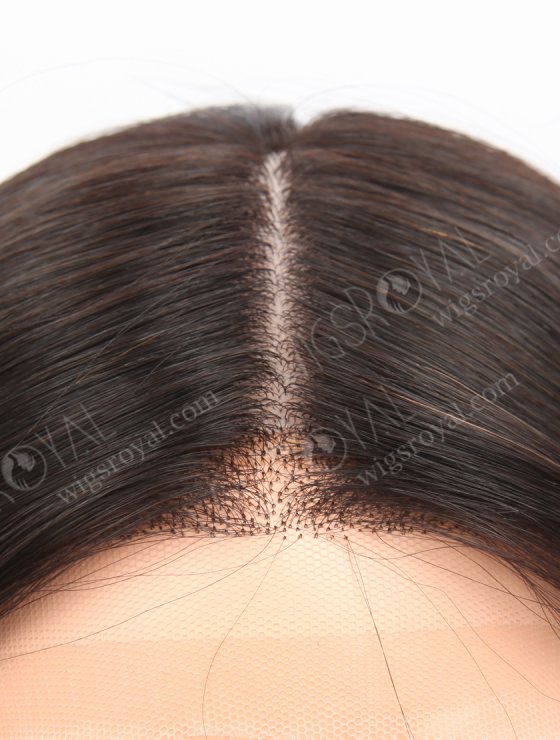 High quality Human Hair Wigs for Bald Women | 12 Inch Natural Black Natural Scalp Silk Top Gripper Wig GRP-08101-26823