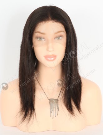 In Stock Indian Remy Hair 12" Straight Natural Color Full Lace Wig FLW-01004