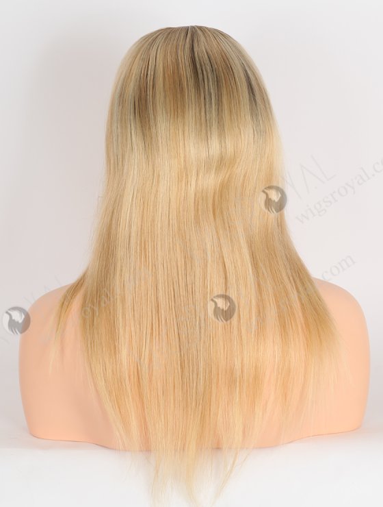 Most Natural Looking Wigs for Chemo Patients | 14 Inch Brown Roots Blonde Hair Wig GRP-08116-26925